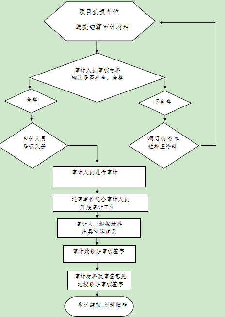 审计工作流程示意图